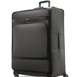 Herringbone Deluxe Large Expandable Spinner Suitcase