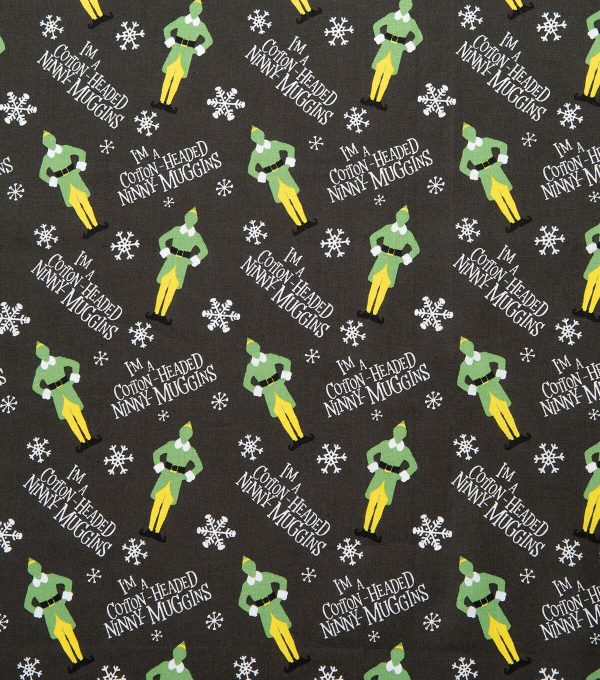 Elves   Snowflakes Christmas Cotton Fabric - Image 3