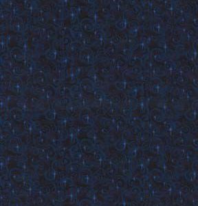Fabric Traditions Swirls on Navy Cotton Fabric by Keepsake Calico