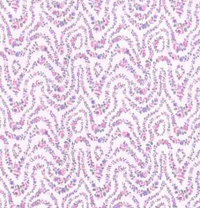 Fabric Traditions Pink Floral Waves Premium Cotton Fabric