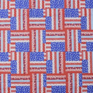 Intricate Flags Patriotic Cotton Fabric