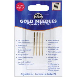 DMC Gold Tapestry Hand Needles Size 24
