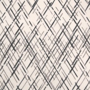 Black   White Plaid Anti Pill Fleece Fabric