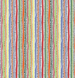 Fabric Traditions Primary Stripe Cotton Fabric by Keepsake Calico