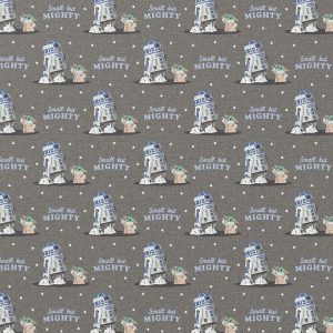 Mandalorian Mighty But Small Cotton Fabric