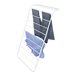 Honey Can Do 24 x 41 White Steel Leaning Clothes Drying Rack - 1