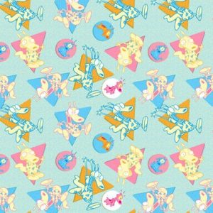 Rockos Modern Life Shapes Cotton Fabric