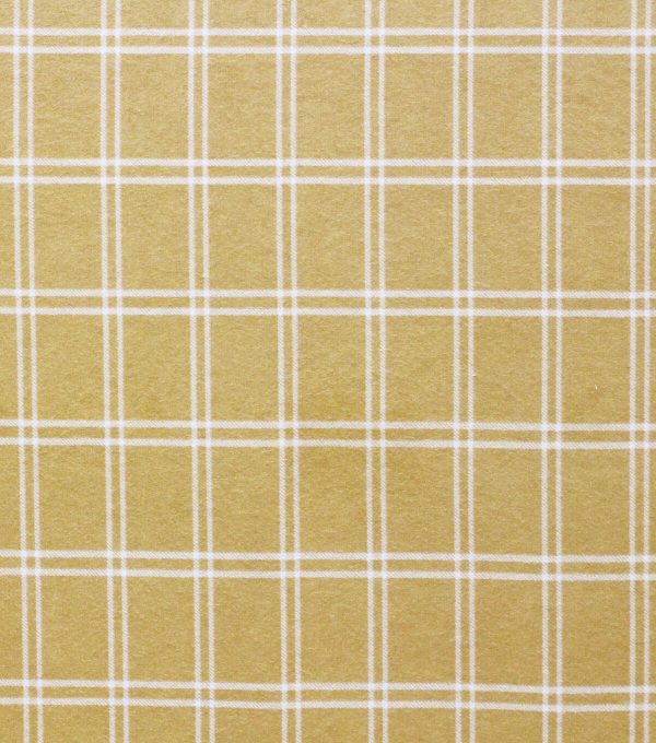 Super Snuggle Mustard Plaid Flannel Fabric