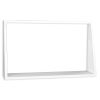 Large Rectangular Wall Shelf White