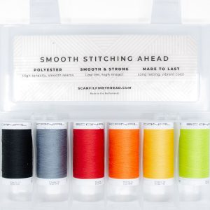 SCANFIL Premium Polyester No. 100 Thread 500 Yds 6ct and Box Costume