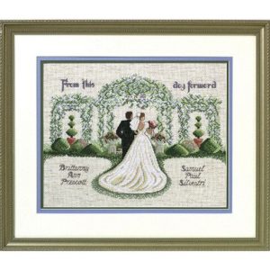 Janlynn 14 x 11 From This Day Forward Counted Cross Stitch Kit
