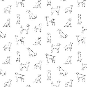 Dogs Super Snuggle Flannel Fabric