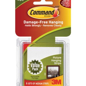Command 6pk Medium Picture Hanging Strips