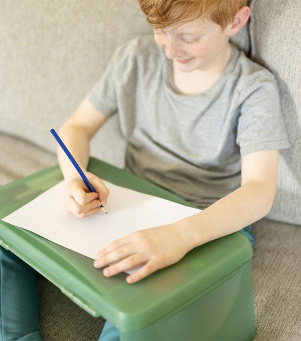 Everything Mary 21 x 18 Green Plastic Lap Desk - Image 3