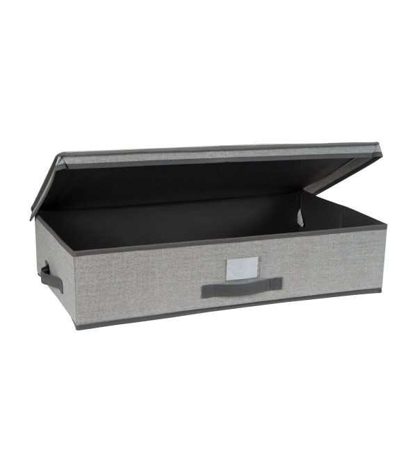 Simplify 28 x 16 Heather Gray Under the Bed Storage Box - Image 8