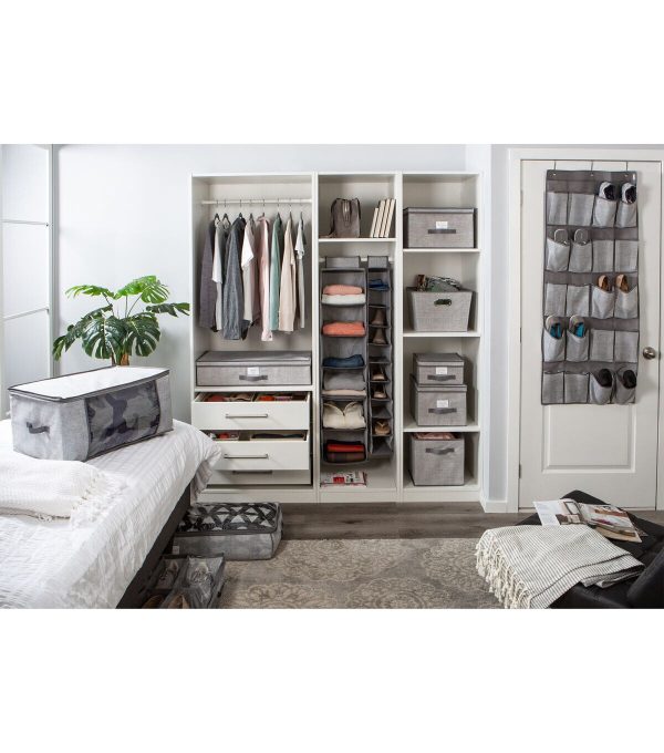 Simplify 28 x 16 Heather Gray Under the Bed Storage Box - Image 7