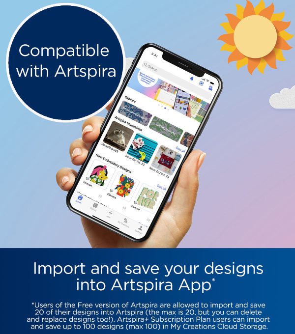 Brother SE700 Computerized Sewing and Embroidery Machine with Artspira App - Image 12
