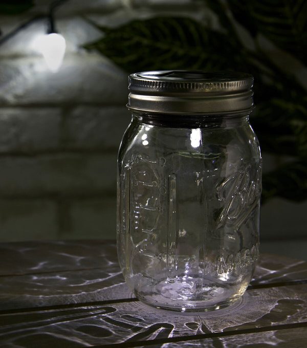3 Mason Jar With Solar Lid by Park Lane - Image 2