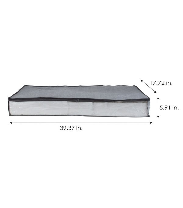 Simplify 40 Gray Under the Bed Storage Bag - Image 4