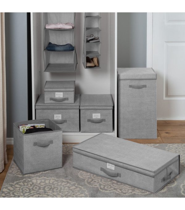 Simplify 28 x 16 Heather Gray Under the Bed Storage Box - Image 6