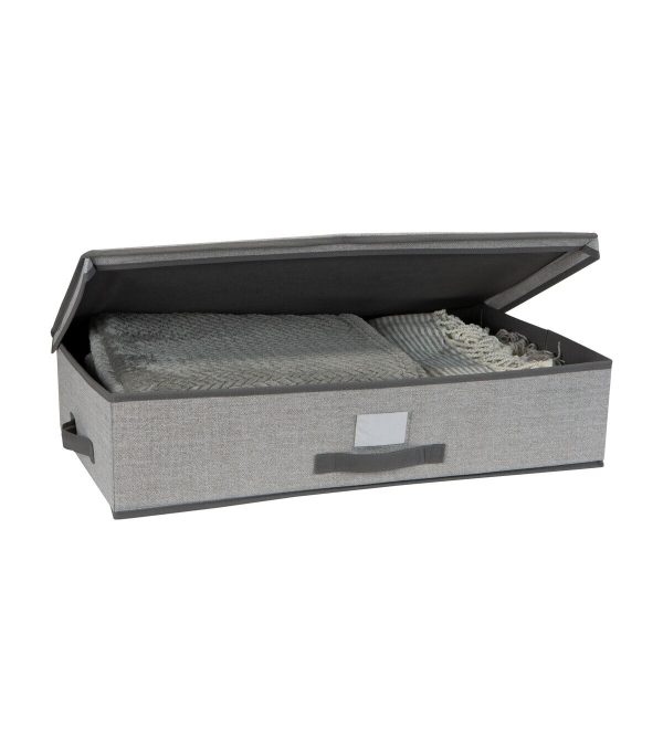 Simplify 28 x 16 Heather Gray Under the Bed Storage Box - Image 2